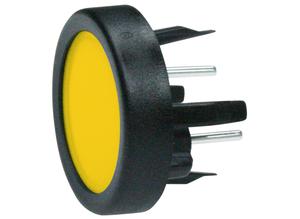 1241.1104.7091 MCS switch 18mm Round Panel Mount Yellow-Momentary Switch-Schurter-Fastron Electronics Store
