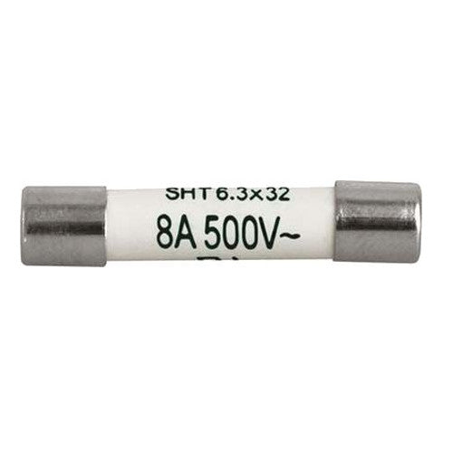 8020.5021, SHT 6.3 x 32 Fuse 10Amp, 500VAC, 20kA, Time Lag T (10pcs)