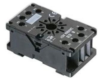 25622130, 8 Pin Socket for Din Rail or Panel Mounting
