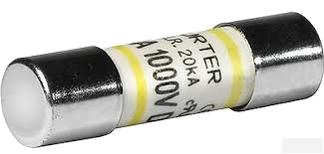8020.2050, AEO 10.3x38 GpV Solar Fuse 10Amp, 1000VDC @ 20kA, 275VAC @ 10kA IEC 61730-2-Solar Fuse-Schurter-Fastron Electronics Store
