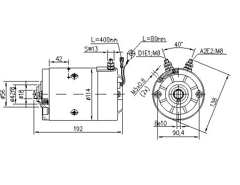 11.216.996 AMJ5884 (AMJ5701) MAHLE - Letrika Unidirectional Clockwise 12VDC Motor, 1.6kW, 2750rpm-DC Motor-MAHLE-Fastron Electronics Store