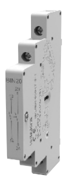 BIN1C, Auxiliary Contact for Iskra Bistable Switch/Latching Relays, 1 x SPDT, 6 Amp @ 230VAC/220VDC