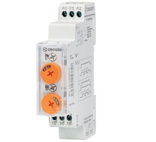BA2R08MV1, Syr-Line Delay Timer, 2 x 8A CO (DPDT) Relay 0.1s - 10 Days, 12 - 240VAC/DC