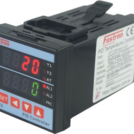 BTCS/A-M-A2-EI, PID Controller 48x48mm, 85-265VAC, 4-20mA output 2 Alarms, Event input (2xSV ), Multirange TC/RTD/4-20mA Input