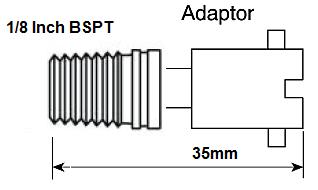 Bayonet Cap 10mm Steel 1/8" BSPT Fitting for use with Plastic industry Thermocouple-Temperature Sensor Accessories-Fastron Electronics-Fastron Electronics Store