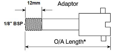 Bayonet Cap 1/8" BSP x 35mm Nickel Plated Steel Fitting for use with Plastic industry Thermocouple-Temperature Sensor Accessories-Fastron Electronics-Fastron Electronics Store