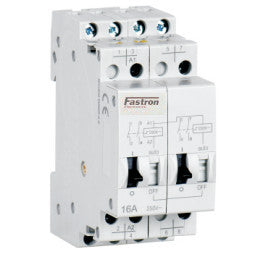FGIR-25-2C-24VAC, 2 Pole 2 x SPDT CO, Bistable Relay with Manual Override 415VAC 25 Amp 50/60Hz, 24VAC Control Voltage