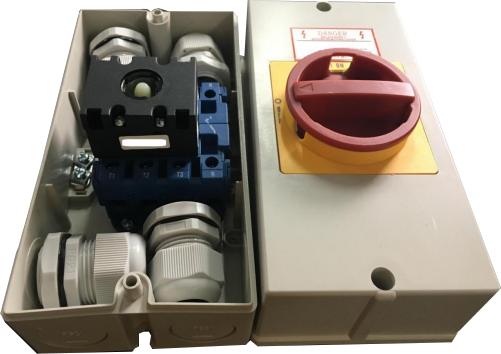 TGLW30-4B63, 4 Pole Rotary/CAM Switch RED, 63 Amp 400VAC, Plastic, Direct Type, IEC60947-5-1