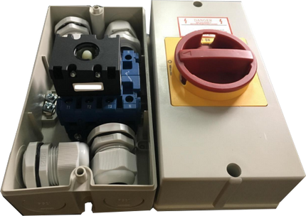 TGLW30-4B100, 4 Pole Rotary/CAM Switch RED, 100 Amp 400VAC, Plastic, Direct Type, IEC60947-5-1