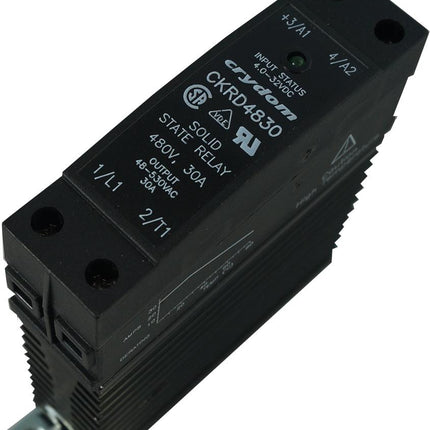 CKRD4830, Solid State Relay, Single Phase 3.5 - 32VDC Control, 30A, 48-530VAC Load, Din Rail