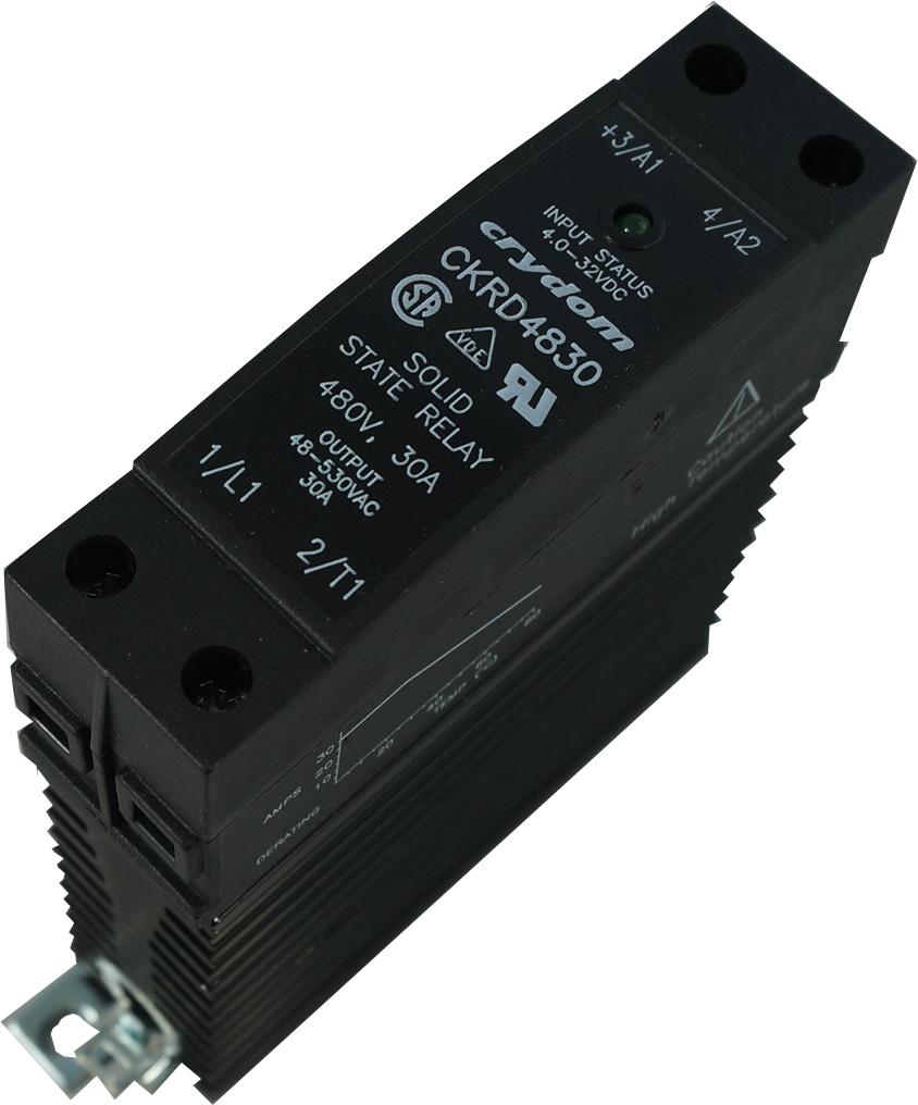 CKRD4830, Solid State Relay, Single Phase 3.5 - 32VDC Control, 30A, 48-530VAC Load, Din Rail
