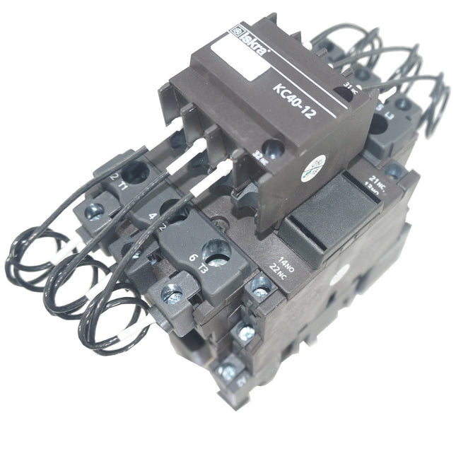 KC33-12-230-50, Capacitor Duty Contactor 240/480/600VAC @ 16.5, 33.3, 40 kVar, 100,000 Operations, AC-6B
