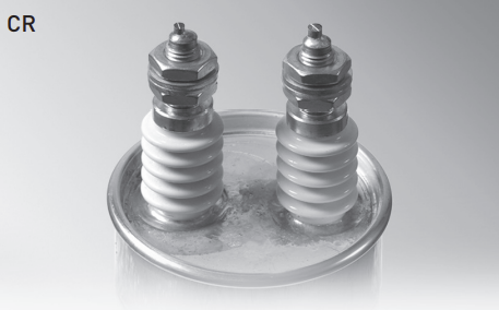 E63.S32-204CRO, 200uF, DC Link Capacitor ø136 x 320mm, M10x25 terminals with Bushing. CRO Design, Voltage: 3200VDC