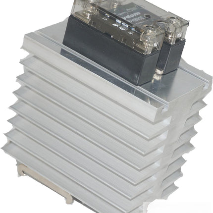 GFIN/100M-DR, GFIN Heatsink 100mm long with DIN Rail Clip 1.1 Deg C per Watt-Heatsink-Fastron Electronics-Fastron Electronics Store