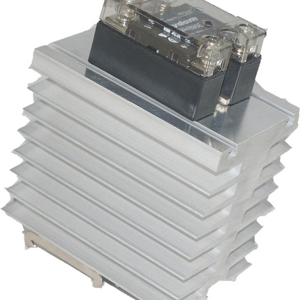 GFIN/150M-DR, GFIN Heatsink 150mm long with DIN Rail Clip 0.78 Deg C per Watt-Heatsink-Fastron Electronics-Fastron Electronics Store