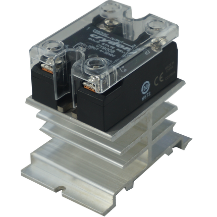 HS211A + CY9008, Panel Mount Solid State Relay, 3-32VDC Control Input, 48-660VAC Output, 25 Amps