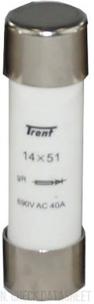 NBR-CH14/UQ/40A/690V, gR Semiconductor Fuse, 40 Amp, 51x14mm