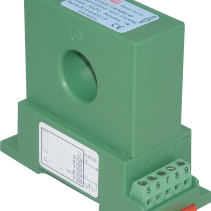 DC-0-10-420B-1.0, Hall Effect DC Current Transducer, 0-10 Amp DC, 4-20mA Bipolar output, 24VDC supply