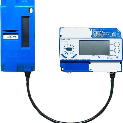 DCBM LEM DC kWh Meter, Class B, DIN Rail Mount, 1000VDC, with 400 or 600 Amp Shunt, IP Enabled, OCMF, DHCP Protocols, PTB Approved for Billing Purposes-DC kWh Meter-LEM International SA-Fastron Electronics Store