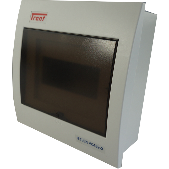 DP6, 6 Module Compact Distribution Boards, ABS/PC, Panel Mounted IP40 with Terminal Block, Neutral bar and DIN Rail
