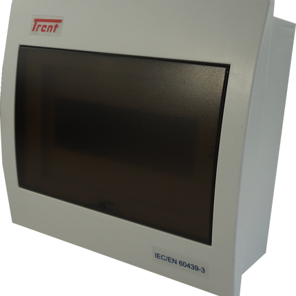 DF8, 8 Module Compact Distribution Boards, ABS/PC, Flush Mounted IP40 with Terminal Block, Neutral bar and DIN Rail