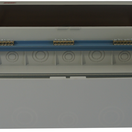DF18, 18 Module Compact Distribution Boards, ABS/PC, Flush Mounted IP40 with Terminal Block, Neutral bar and DIN Rail