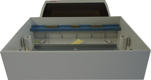 DF12, 12 Module Compact Distribution Boards, ABS/PC,  Flush Mounted IP40 with Terminal Block, Neutral bar and DIN Rail