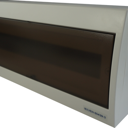 DP18, 18 Module Compact Distribution Boards, ABS/PC, Panel Mounted IP40 with Terminal Block, Neutral bar and DIN Rail