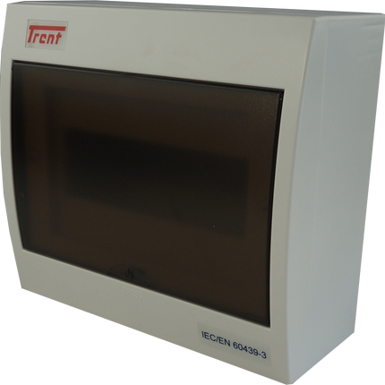 DP8, 8 Module Compact Distribution Boards, ABS/PC, Panel Mounted IP40 with Terminal Block, Neutral bar and DIN Rail