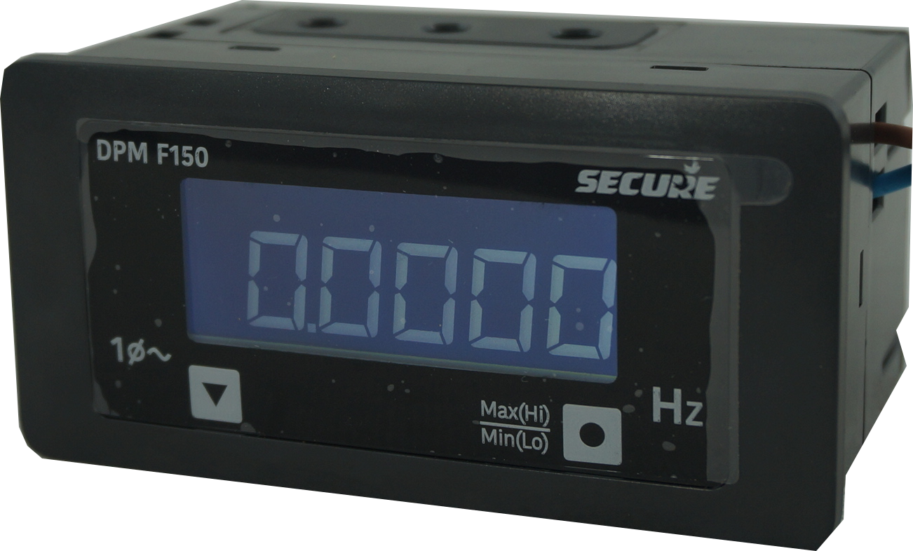 DPM48F150-2, 48mm x 96mm LCD Digital Frequency Meter, 57.5-250VAC Input, 0.5% Accuracy, 40 to 300VAC/DC Supply, IP54 (IP65 Optional)