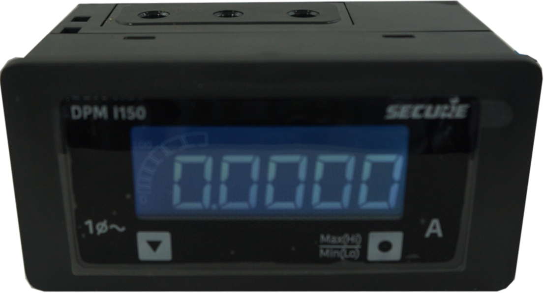 DPM48I150-2, 48mm x 96mm LCD Digital Ammeter, 0-6 Amp Input, 0.5% Accuracy, 40 to 300VAC/DC Supply, IP54 (Optional IP65)