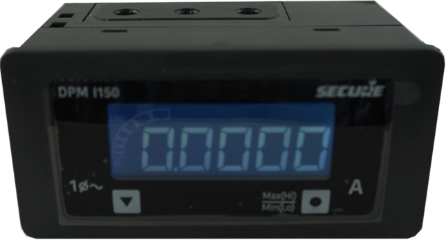 DPM48W150-2, 48mm x 96mm LCD Digital Active Power Meter 0-6 Amp Input, 57.5 to 250VAC Input, 0.5% Accuracy, 40 to 300VAC/DC Supply, IP54 (Optional IP65)