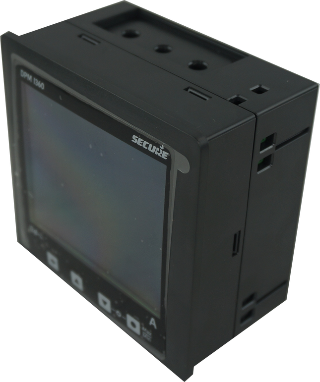 DPM96P360-2, 96mm x 96mm LCD Digital Power Factor Meter, 3 Phase 100-500VAC, 0-6 Amp Inputs, 0.5% Accuracy, 40 to 300VAC/DC Supply, IP54 (Optional IP65)