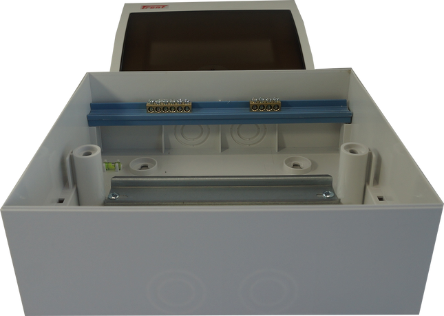 DF8, 8 Module Compact Distribution Boards, ABS/PC, Flush Mounted IP40 with Terminal Block, Neutral bar and DIN Rail
