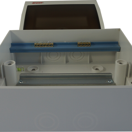DP8, 8 Module Compact Distribution Boards, ABS/PC, Panel Mounted IP40 with Terminal Block, Neutral bar and DIN Rail