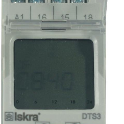 DTS 3 UNI, Digital Time Switch with Daily Weekly, Monthly, and Yearly program, Universal 12-240VAC/DC Power Supply/Control, 16 Amp SPST CO Relay-Timer-Iskra Doo-Fastron Electronics Store