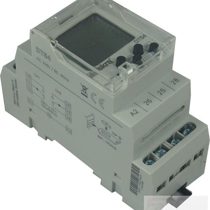 DTS 4 230VAC, Digital Time Switch with Astronomical Program, 240VAC, 2 x 16 Amp SPST CO Relay-Timer-Iskra Doo-Fastron Electronics Store