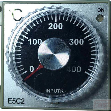 E5C2-R20KAC100-240 0-400, DIN-sized (48 x 48 mm) Temperature Controller with Analogue Dial Setting, Type K Thermocouple 0-400°C, 240VAC, 50/60Hz-48x48 Temperature/Humidity Controller-Omron-Fastron Electronics Store