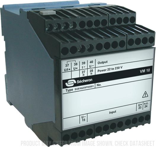 VM10-3kV-420, Voltage Amplifier, Vpn = +/-3000V Bipolar or Unipolar Selectable, 24...230VAC/DC, 5V Output, 15kV Isolation