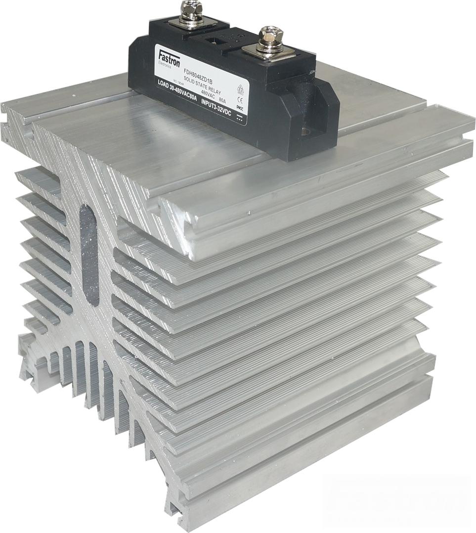 F115 Series Panel Mount Single Phase Solid State Contactors, 70-480VAC, 50-200 Amp Switching, 90-280VAC or 4-32VDC Control Contactor Style Modules-Solid State Contactor-Fastron Electronics-50 Amp Continuous-90-280VAC-Fastron Electronics Store