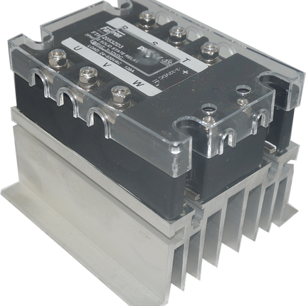 F135 Series Panel Mount 3 Phase Solid State Contactors, 13 to 240 Amp per Phase, 70-480VAC Switching, 90-280VAC or 4-32VDC Control Contactor Style Modules