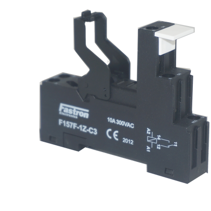 F157FT1PL 12A 24VDC + F157F-1Z-C3, Relay, 1 x SPDT 12 Amp, 250VAC/30VDC Load, 24VDC Coil-Relay-Fastron Electronics-Fastron Electronics Store