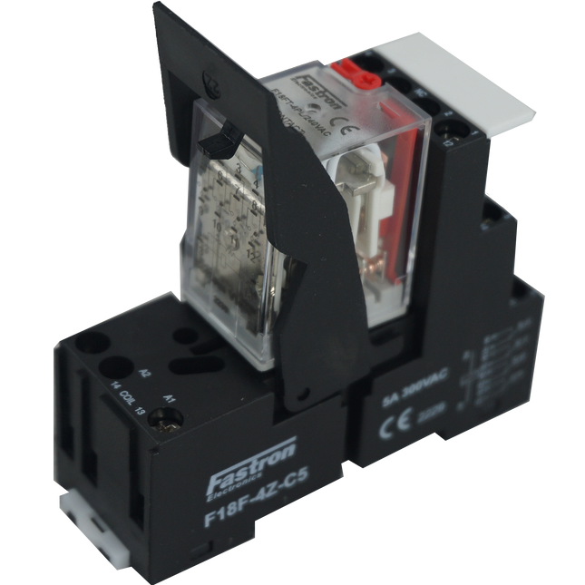 F18FT-4PL-5A 240VAC + F18F-4Z-C5, 14 Pin Quad Output Relay, Form C , 4 x 5 Amp, 250VAC/30VDC Load, 240VAC Coil
