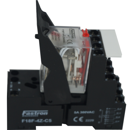 F18FT-4PL-5A 240VAC + F18F-4Z-C5, 14 Pin Quad Output Relay, Form C , 4 x 5 Amp, 250VAC/30VDC Load, 240VAC Coil