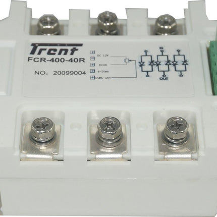 FCR-400-120R, Three Phase Proportional Phase Control Module, 4-20mA,0-10V,500K POT Input, 400VAC, 120 Amp Per Phase-Solid State Relay Single Phase Angle Power Controller AC Load-Fastron Electronics-Fastron Electronics Store