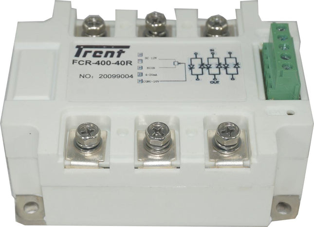 H31/110M-F & FCR-400-40R, Three Phase Proportional Phase Control Module with Heatsink, 4-20mA,0-10V,500K POT Input, 400VAC, 40 Amp Per Phase-Solid State Relay Single Phase Angle Power Controller AC Load-Fastron Electronics-Fastron Electronics Store
