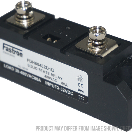 FDH12048RD1B, Solid State Relay, Contactor Style, 480VAC, 120 Amp, 3-32VDC Control, Random Crossing, Panel Mount Power Module Style for 80mm rails