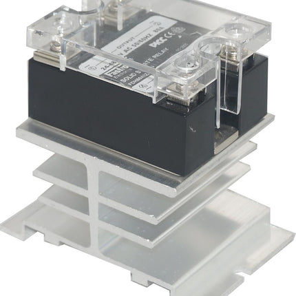 FDH2548ZD3 + HS211B, Panel Mount Solid State Relay, 90-280VAC Control Input, 24-280VAC Output, 21 Amps-Solid State Relay Heatsink Assembly AC Load-Crydom - Sensata-Fastron Electronics Store