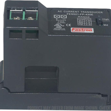 FES521-FP-420T, Split Core AC Current Transducer, Multirange 10A,20A, 50A, True RMS 4-20mA Output. 1% Accuracy
