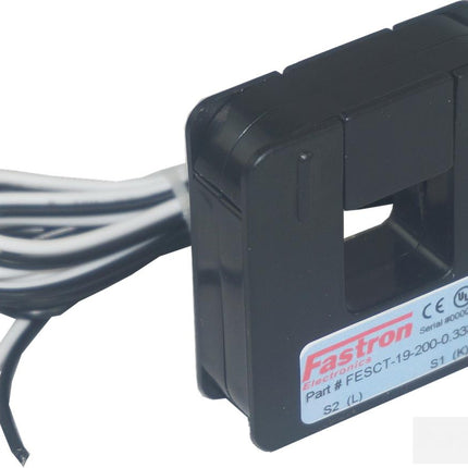 FESCT-19-150-0.333V, 150Amp measurement Split Core CT's, w/1M Flying leads, 19x19mm Aperture-Split Core AC Current Transformer-Fastron Electronics-Fastron Electronics Store